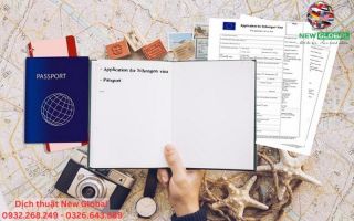 Dịch thuật công chứng hồ sơ xin visa Châu  Âu cập nhập mới nhất